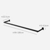 鴨居伸縮室内物干しハンガー タワー 奥行ワイド.|s10