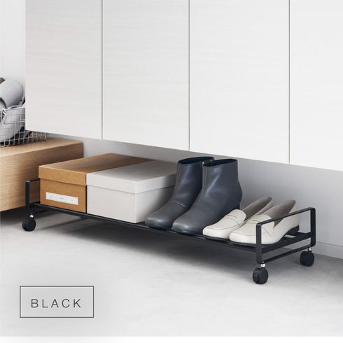 引き出せるキャスター付きシューズラック タワー.|s8