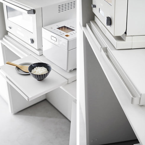 キッチン家電下スライドテーブル タワー W80.|s12