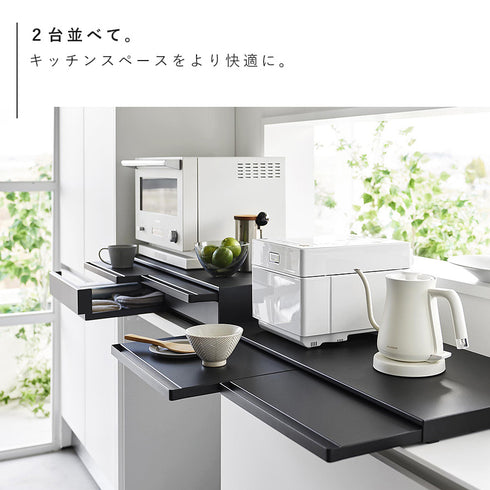 キッチン家電下スライドテーブル タワー W80.|s9