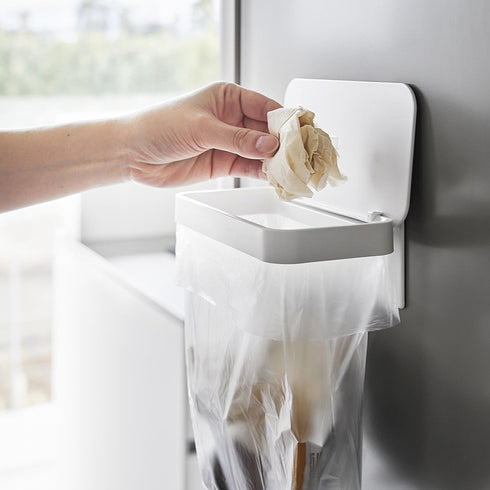 ワゴンに付けられるマグネット蓋付きポリ袋ホルダー.|s4