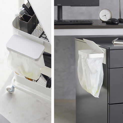 ワゴンに付けられるマグネット蓋付きポリ袋ホルダー.|s13