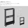 キャスター付き 長物収納スリムワゴン タワー.|s2