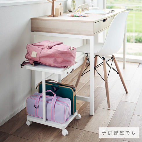 ランドセル収納ラック キャスター付き 2段 タワー.|s7