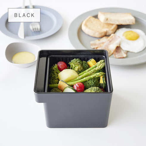 電子レンジ・食洗機対応ザル付き保存容器 タワー.|s10