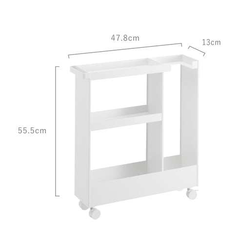 キャスター付きトイレスリムワゴン 2段 タワー.|s12