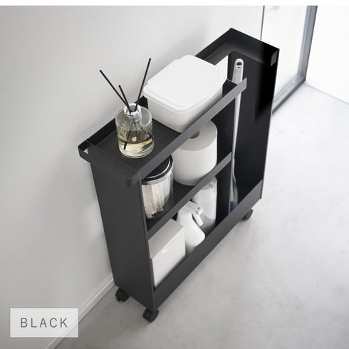 キャスター付きトイレスリムワゴン 2段 タワー.|s10
