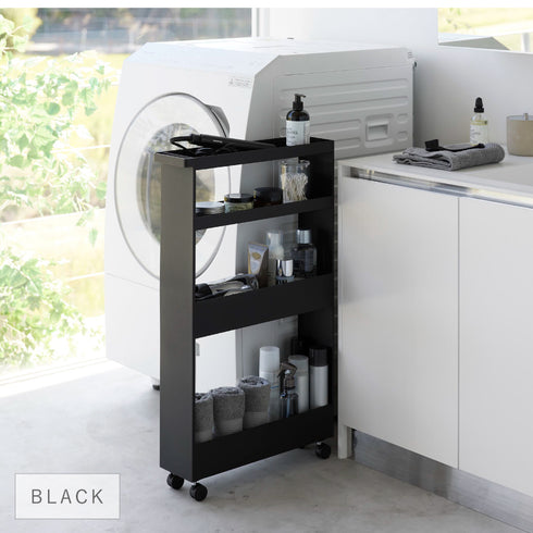 キャスター付きスリムワゴン 4段 タワー.|s11