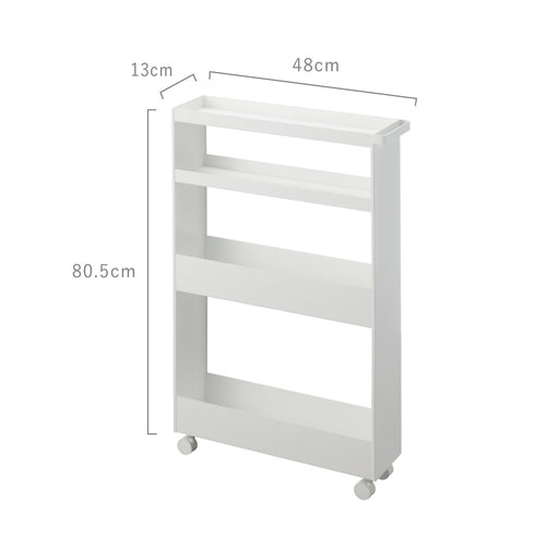 キャスター付きスリムワゴン 4段 タワー.|s13