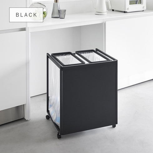 目隠し分別ダストワゴン タワー 45L 2分別.|s15