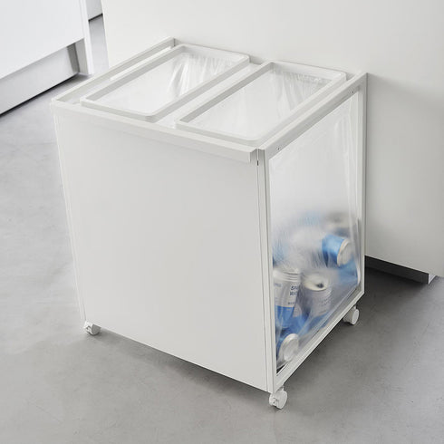 目隠し分別ダストワゴン タワー 45L 2分別.|s13