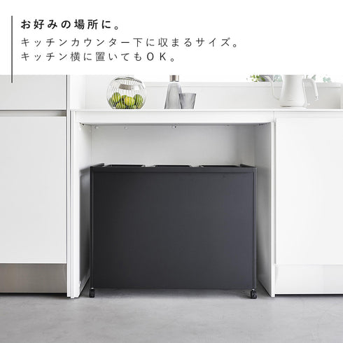 目隠し分別ダストワゴン タワー 45L 3分別.|s5