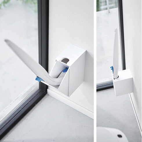 ウォール流せるトイレブラシホルダー タワー 石こうボード壁対応.|s10