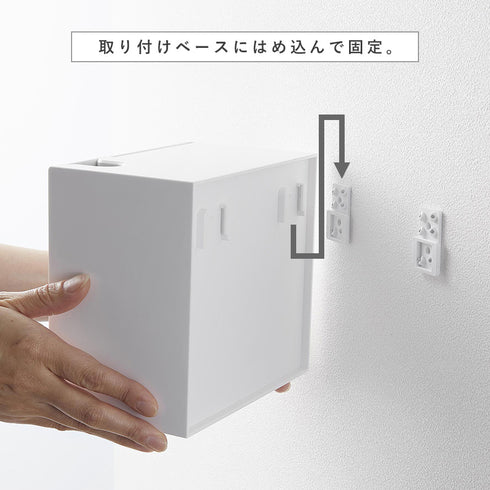 ウォール流せるトイレブラシ&替えブラシホルダー タワー 石こうボード壁対応.|s5