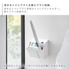 ウォール流せるトイレブラシ&替えブラシホルダー タワー 石こうボード壁対応.|s3
