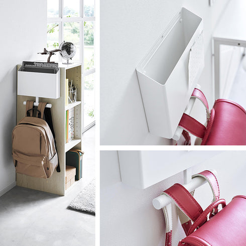 ウォールファイルボックス&ランドセルハンガー タワー 石こうボード壁対応.|s10