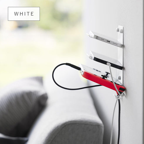 ウォールモバイル充電&収納ラック タワー 3段 石こうボード壁対応.|s10