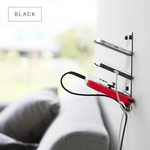 ウォールモバイル充電&収納ラック タワー 3段 石こうボード壁対応.|s13