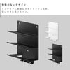 ウォールモバイル充電&収納ラック タワー 3段 石こうボード壁対応.|s2