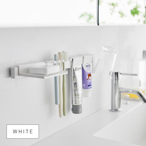 フィルムフック歯ブラシ&歯磨き用品収納セット タワー.|s10