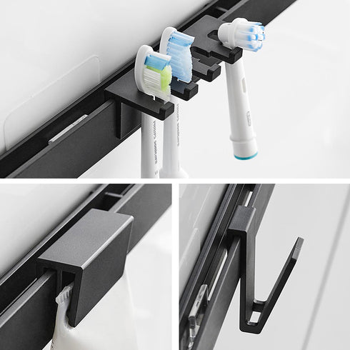 フィルムフック電動歯ブラシ&歯磨き用品収納セット タワー.|s14