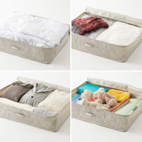 ポリエチレンシート ソファ&ベッド下収納ケース 2個組 タワー.|s6