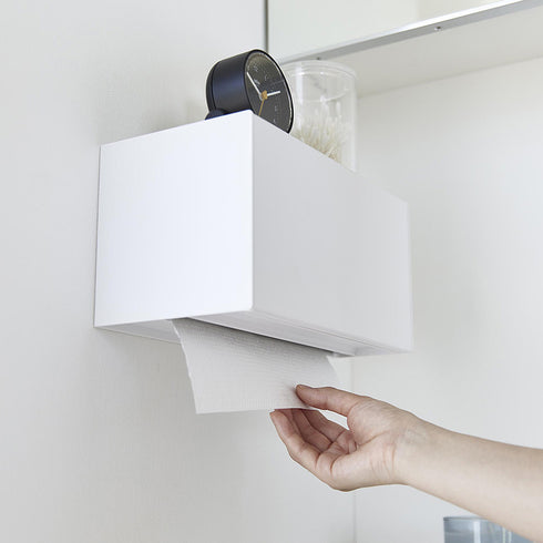 石こうボード壁対応トレー付きペーパータオルディスペンサー タワー.|s9