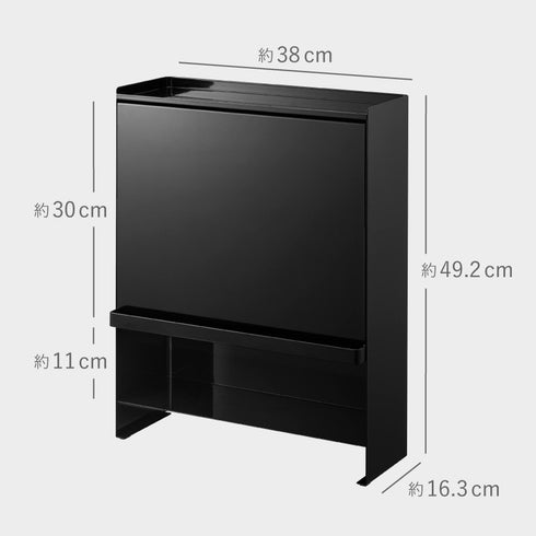 前が開く 隠せる調味料ラック タワー.|s15