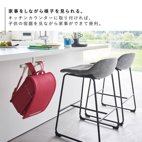 デスク下ランドセル&リュックハンガー タワー.|s4