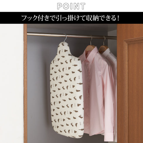 軽量人体型アイロン台 フック付 ネコプレス ホワイト.|s4