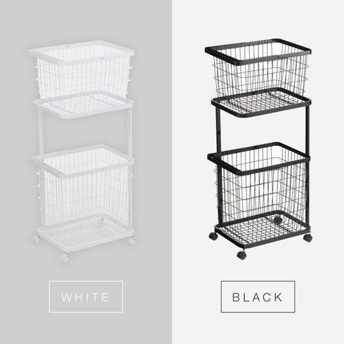 ランドリーワゴン+バスケット タワー .|s12