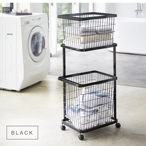 ランドリーワゴン+バスケット タワー .|s10