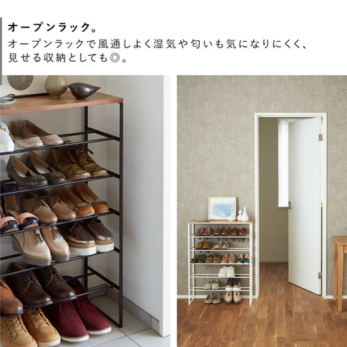 天板付きシューズラック タワー 6段 タワー.|s4