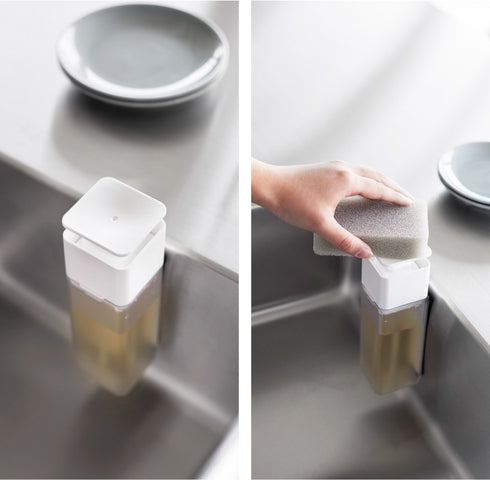 片手で出せるマグネットディスペンサー プレート ホワイト.|s9