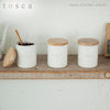 陶器キャニスター トスカ tosca ホワイト 全4種類.|s1