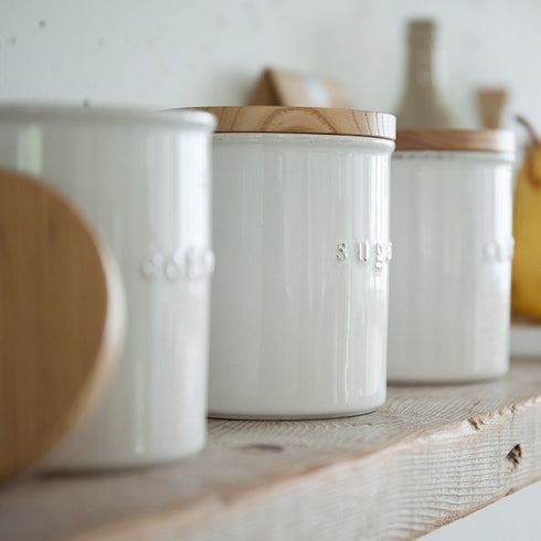 陶器キャニスター トスカ tosca ホワイト 全4種類.|s5