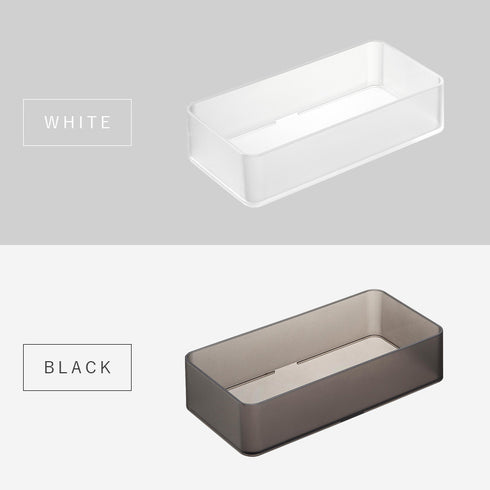 底がクリア 縦横重ねられる引き出し整理収納ケース タワー M 2個組.|s16