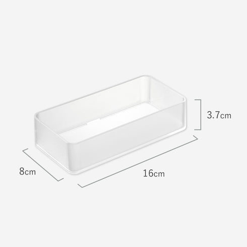 底がクリア 縦横重ねられる引き出し整理収納ケース タワー M 2個組.|s15