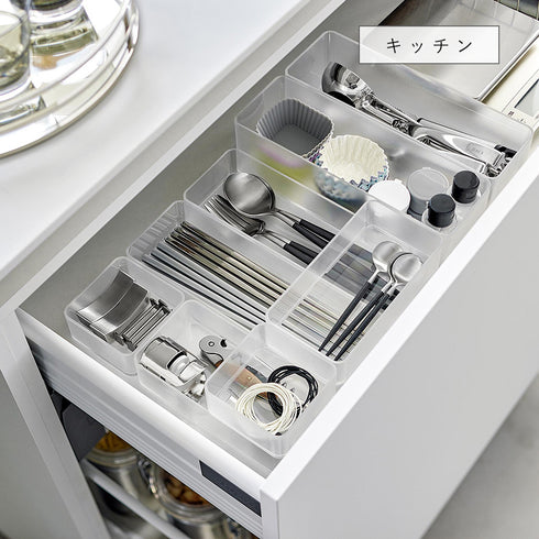 縦横重ねられる引き出し整理収納ケース タワー L 2個組.|s5