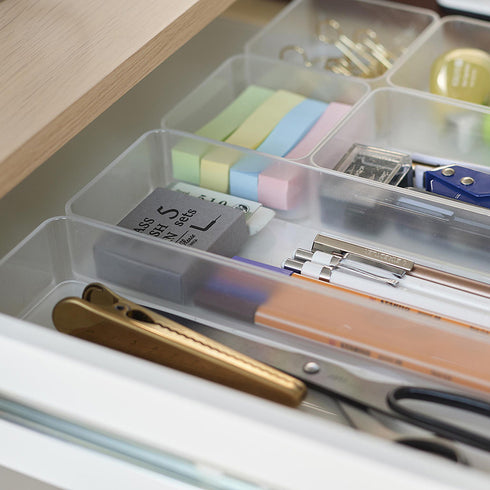 縦横重ねられる引き出し整理収納ケース タワー L 2個組.|s9