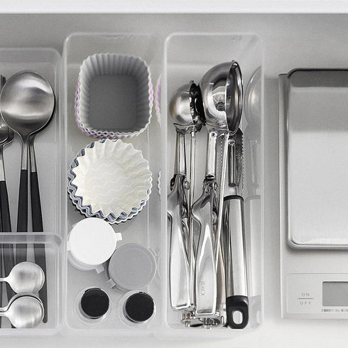 縦横重ねられる引き出し整理収納ケース タワー 深型 2個組.|s10