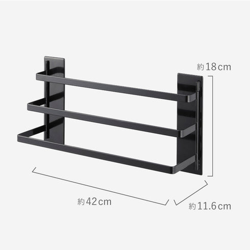 洗濯機前マグネットタオルハンガー タワー 3連.|s13