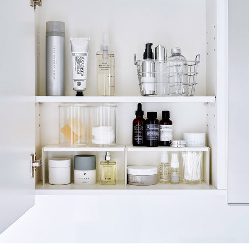 洗面鏡中収納ラック タワー 2個組.|s8