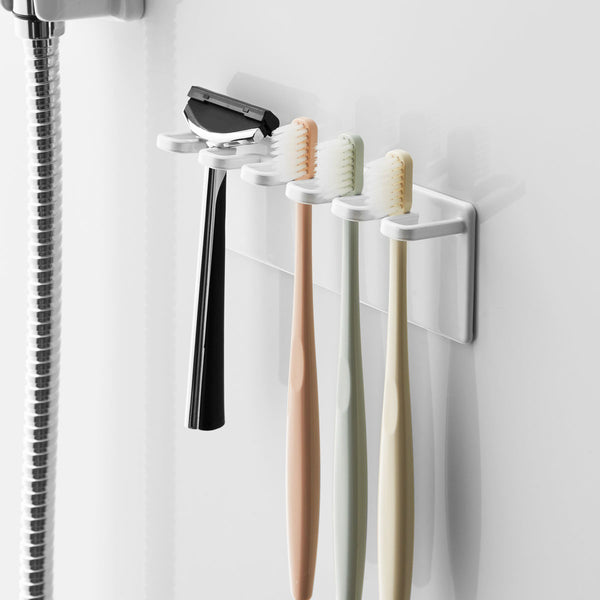 マグネットバスルーム歯ブラシホルダーミスト 5連 ホワイト.|m2