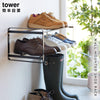 石こうボード壁対応ウォールシューズラック タワー tower 2段.|s1