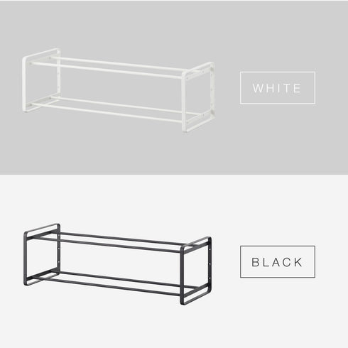 石こうボード壁対応ウォールシューズラック タワー 2段.|s14