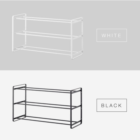 石こうボード壁対応ウォールシューズラック タワー 3段.|s14