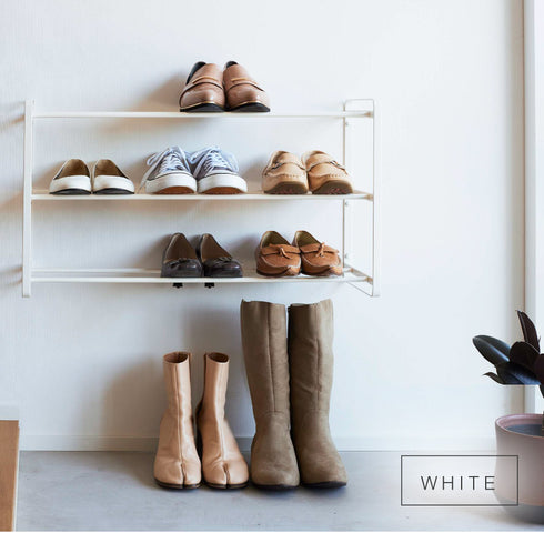 石こうボード壁対応ウォールシューズラック タワー 3段.|s7