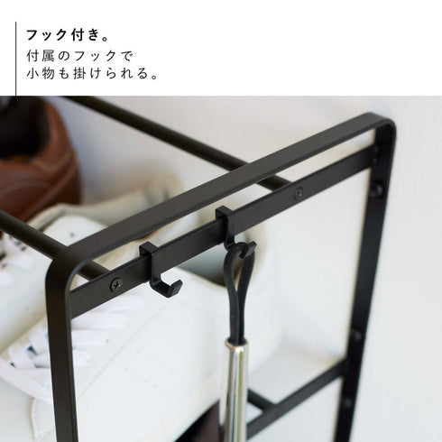 石こうボード壁対応ウォールシューズラック タワー 3段.|s6