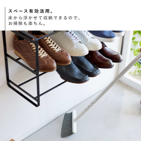 石こうボード壁対応ウォールシューズラック タワー 3段.|s4